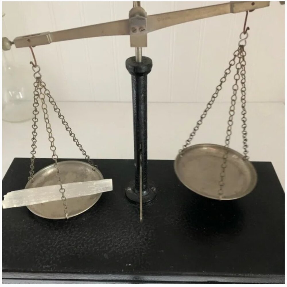 Vintage * MCM German Beam Scale with Weights & Measures - Picture 6 of 11